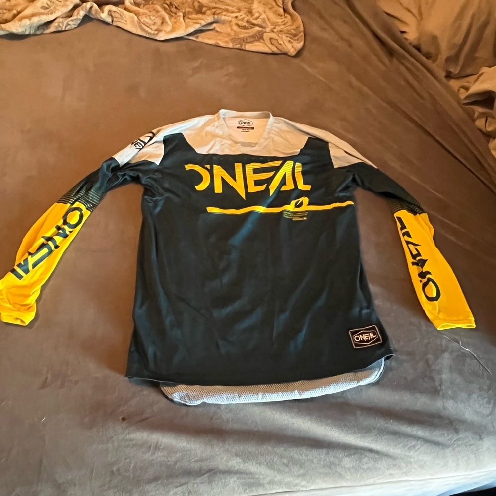 O'Neal Men's Black and Yellow Jersey